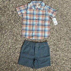 Baby 2-Piece - Outfit Set- Square shirt